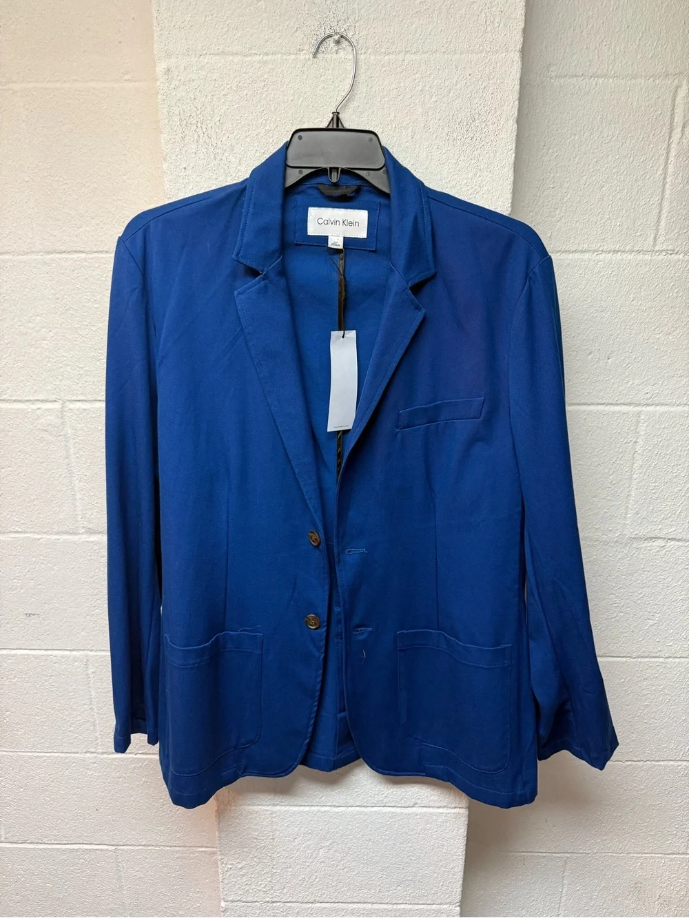 Calvin Klein Royal Blue Men’s Two-Button Blazer